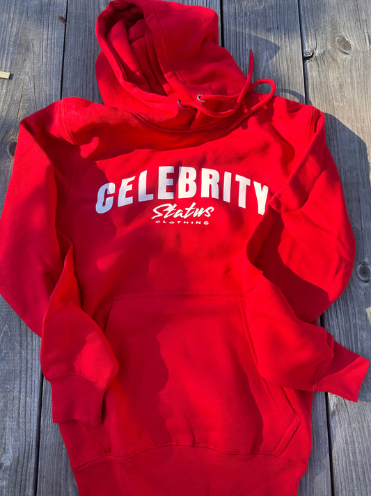 Red Celebrity Status Logo Hoodie